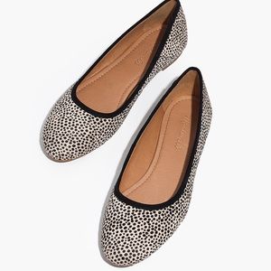 Madewell The Reid Ballet Flat in Spotted Calf Hair - Size US. 6.5